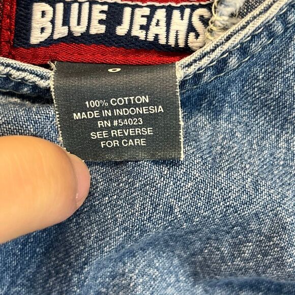 Y2K OLD NAVY Dress Women’s Sz 6 Blue Jeans Denim Mini Sleeveless Sheath Vintage - Picture 5 of 12